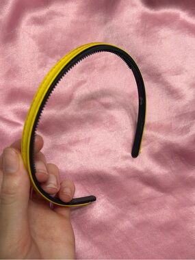 Yellow Topstitched Hair Headband